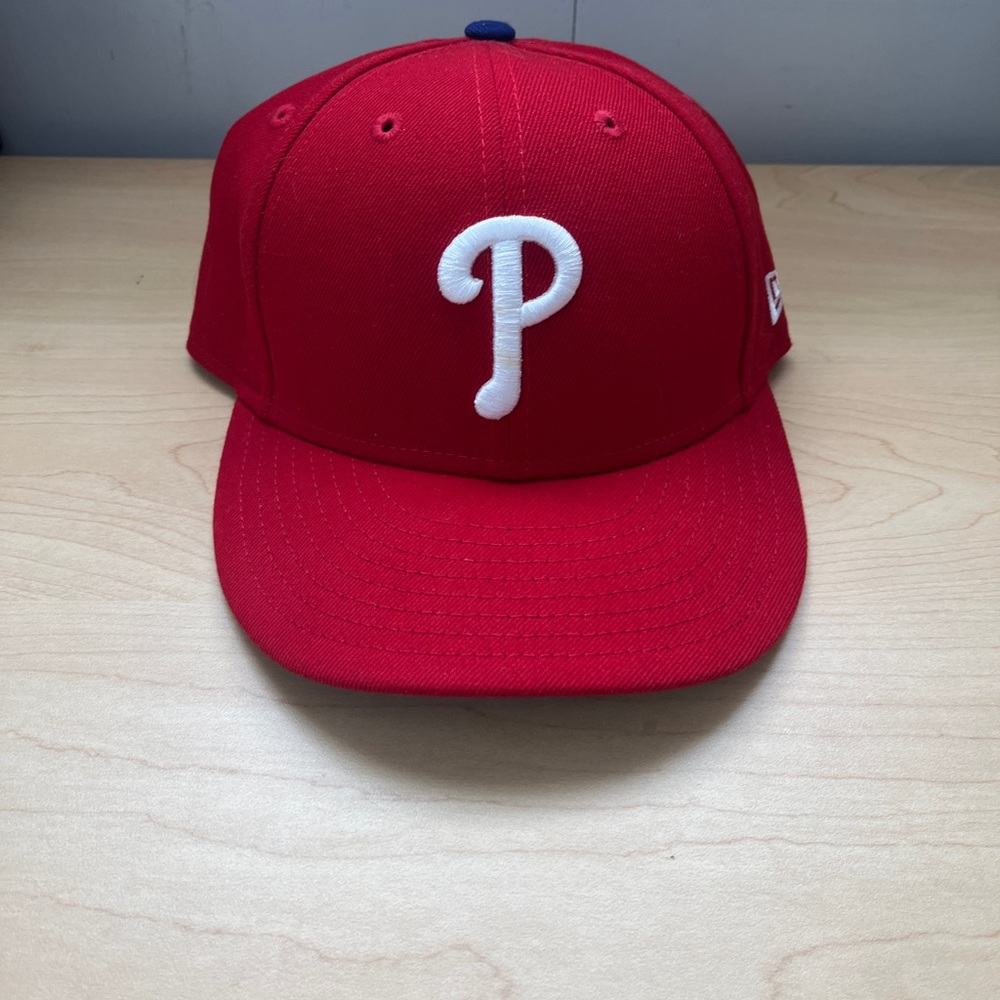 New Era Red Hat with White Logo